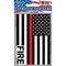 DC0041 Black U.S. Fire Dept. Flag w/ Red Line Sticker (3''x4.25'')